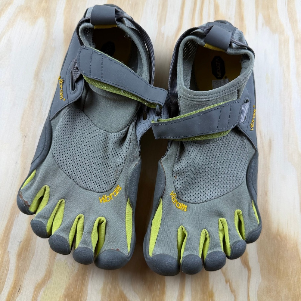 Vibram FiveFingers KMD Sport LS 42 Women 10 Men 8.5 Grey Green Barefoot Shoes